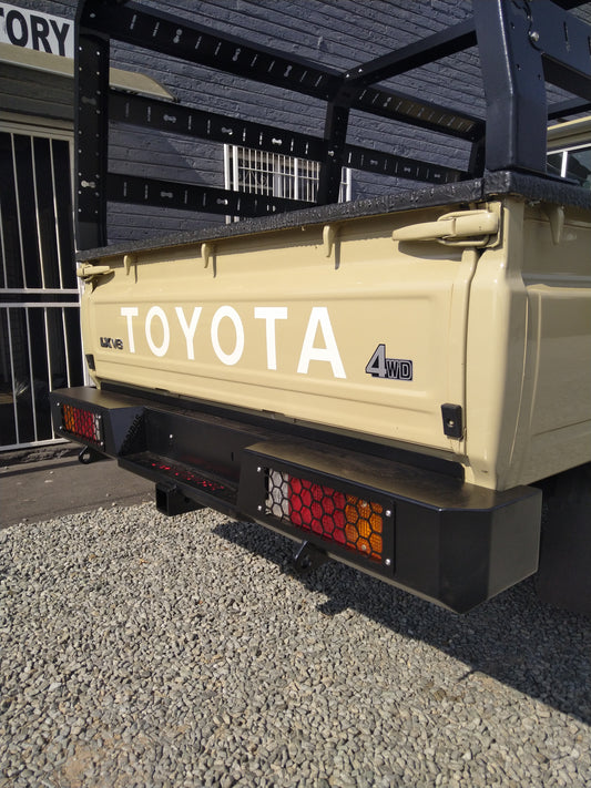 Toyota land cruiser LC79 rear bumper with towbar